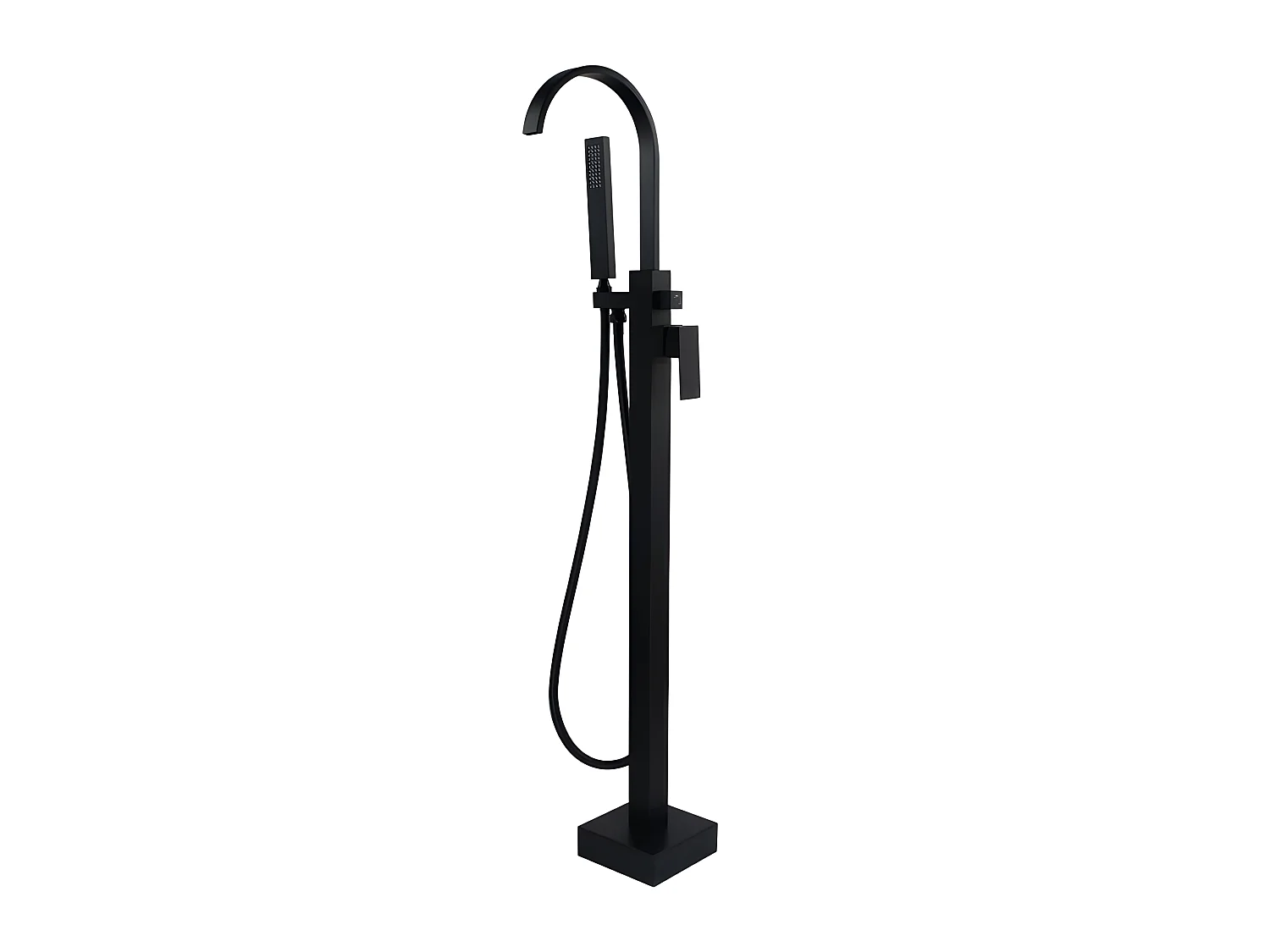 Robinet mitigeur de bain & douche au sol - Noir