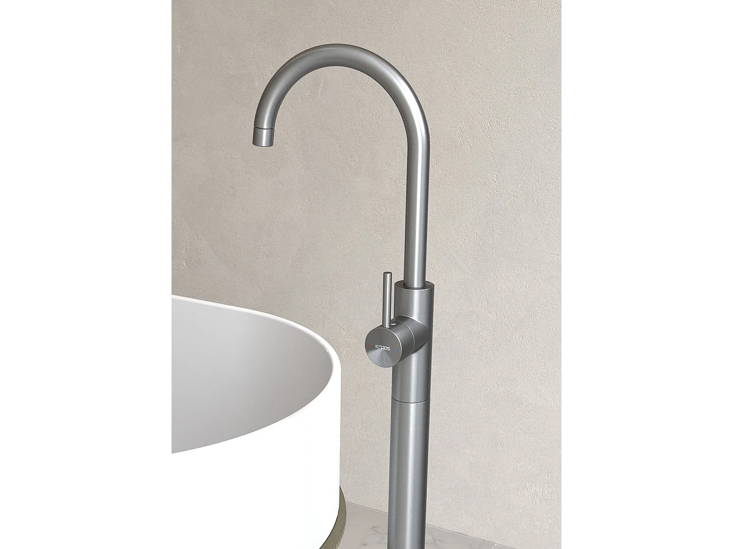 Robinet mitigeur bain monocolonne Gun métal - Corbeau