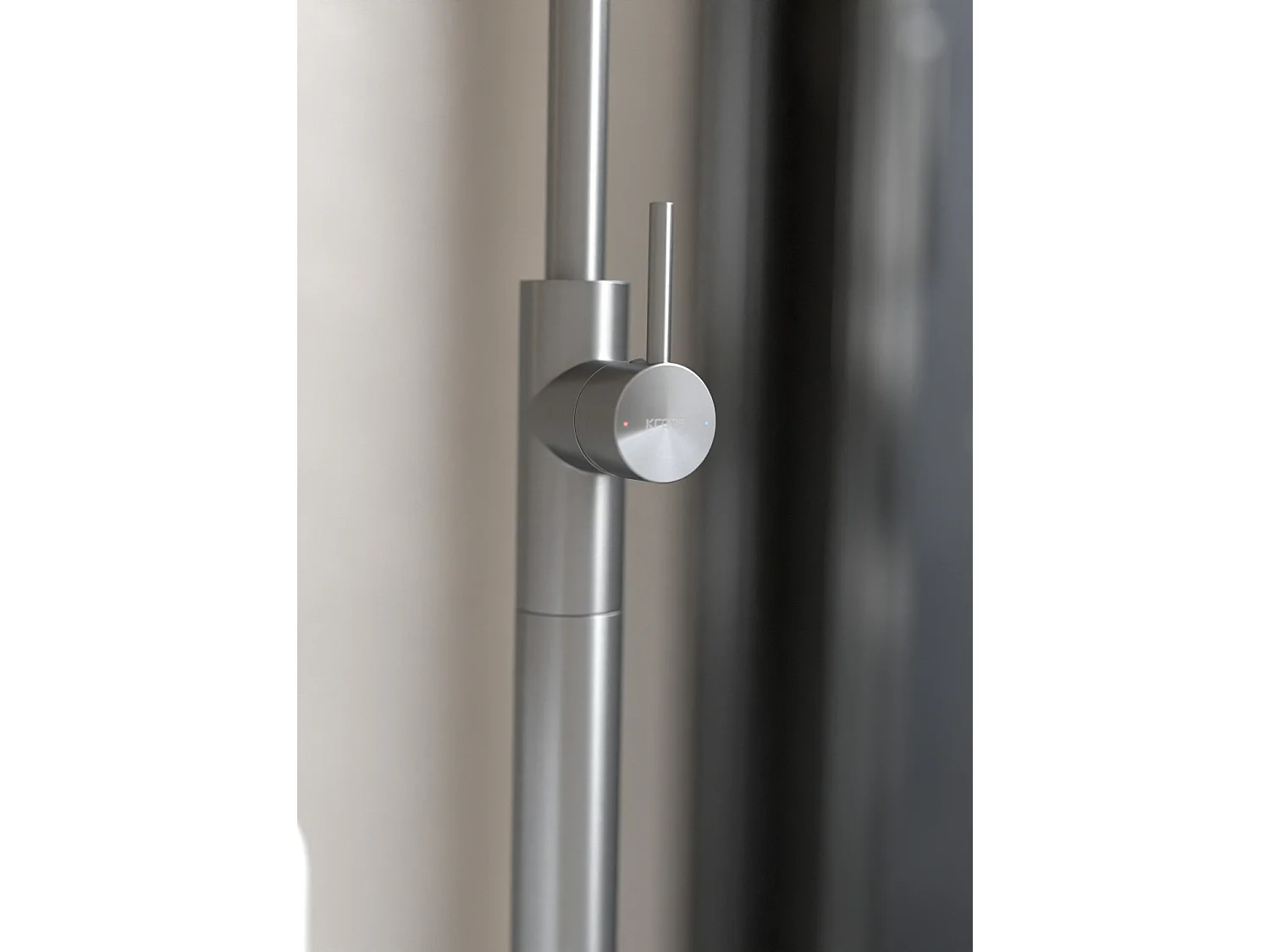 Robinet mitigeur bain monocolonne Gun métal - Corbeau