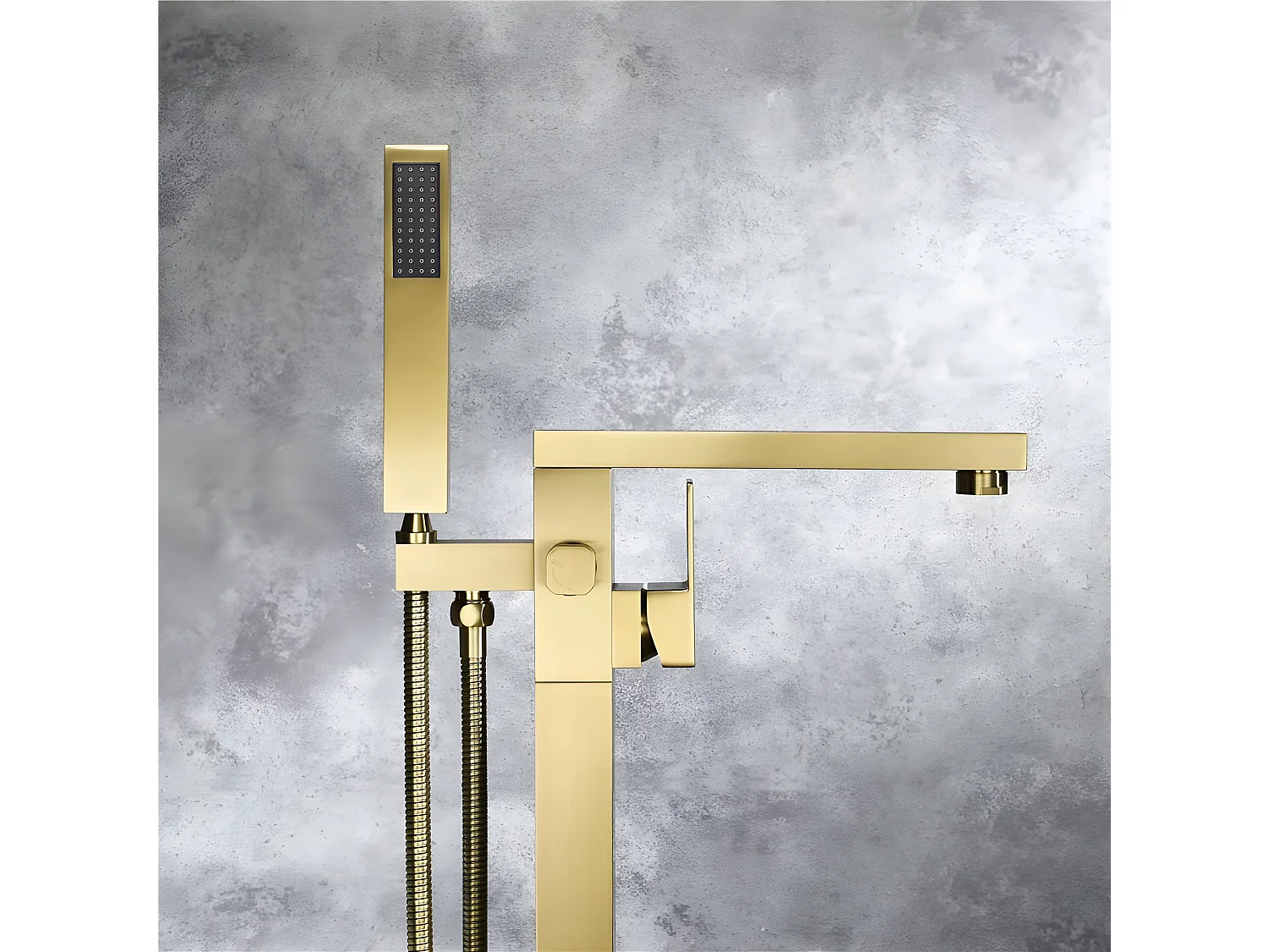 Mitigeur bain-douche monocolonne Doré brossé - Sirius