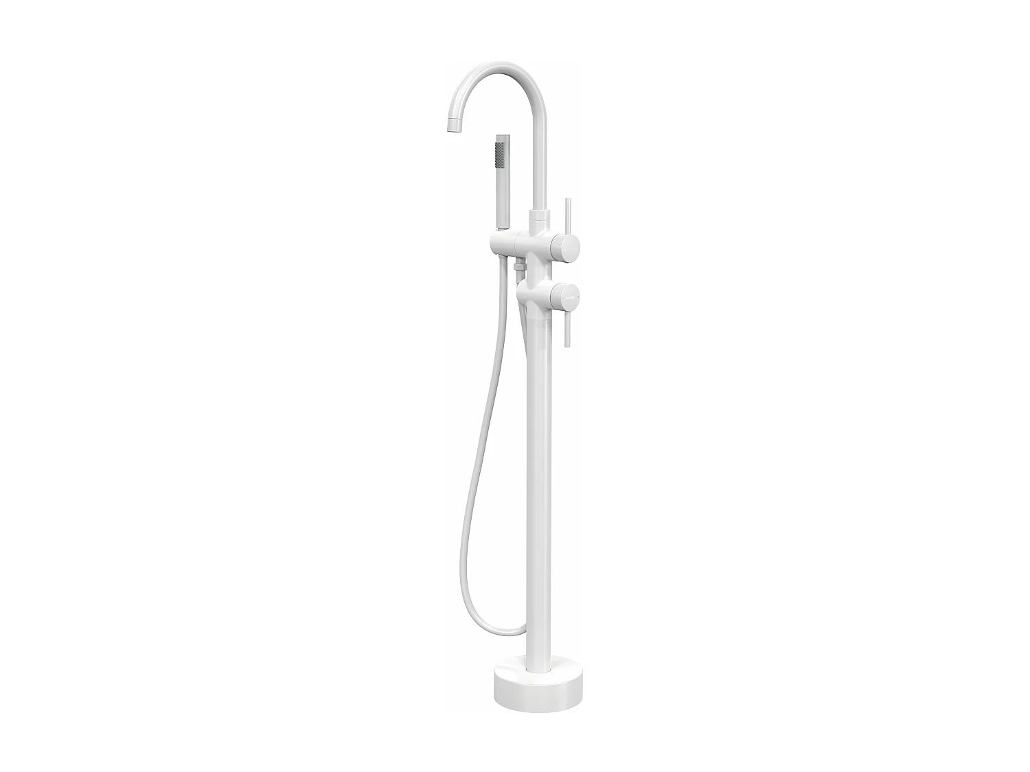 Robinet mitigeur bain-douche sur pied Blanc - Corbeau