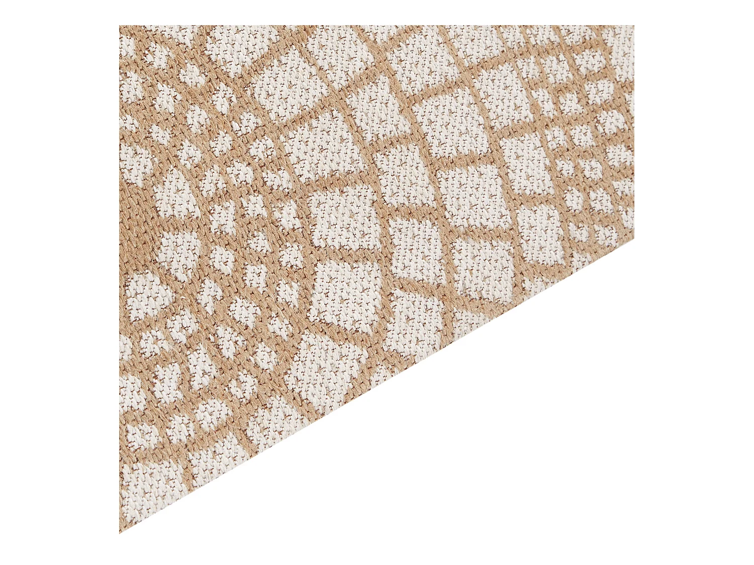 Vloerkleed ARIBA 200 x 300 cm Jute Wit Beige