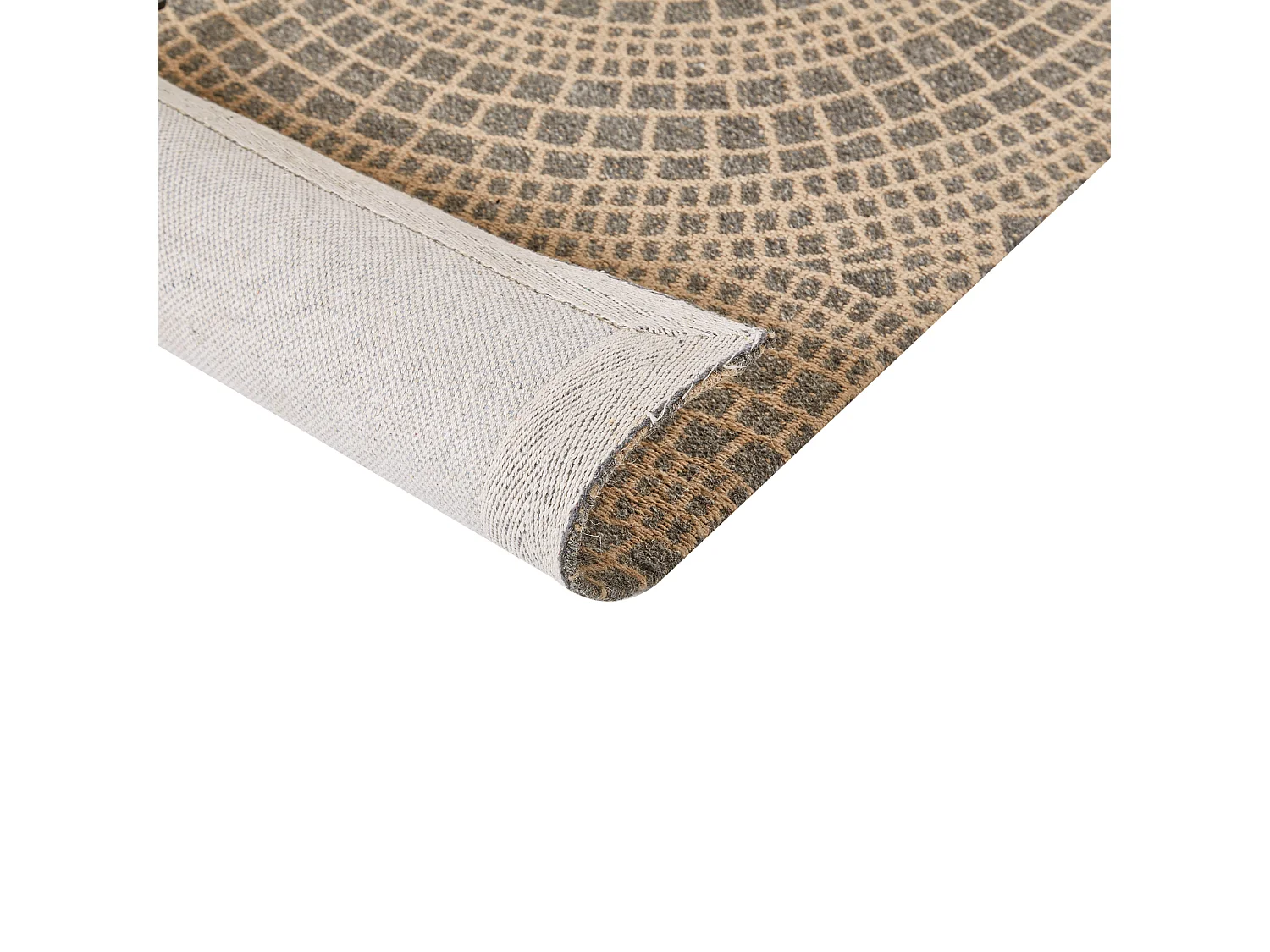 Vloerkleed ARIBA 80 x 150 cm Jute Grijs Beige