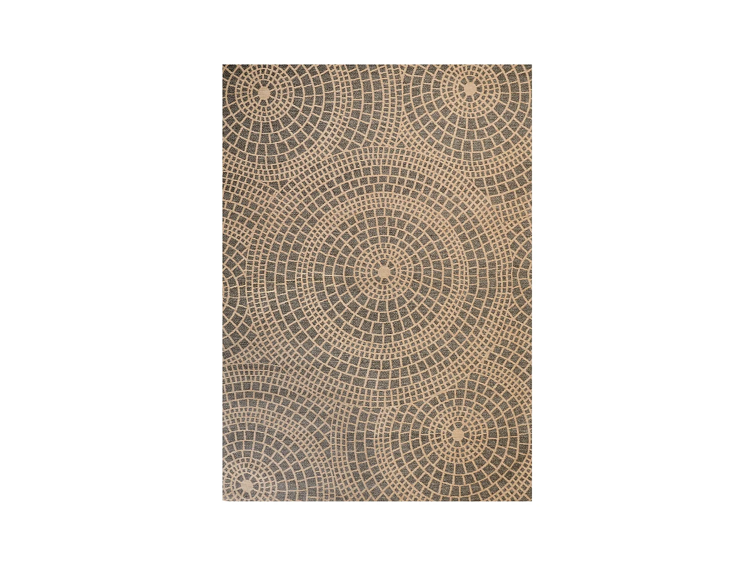 Teppich ARIBA 160 x 230 cm Jute Grau Beige