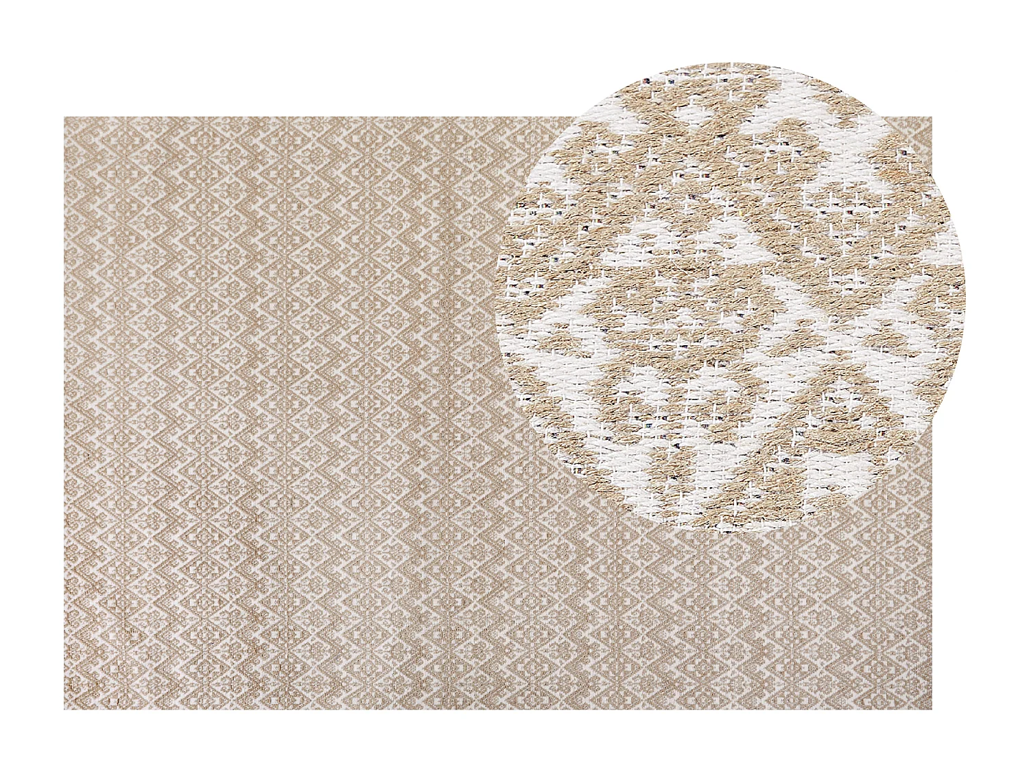 Tapete ATIMA 160 x 230 cm Juta Creme