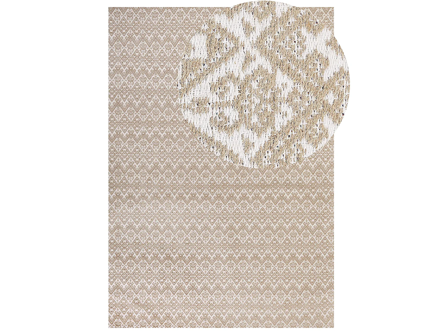 Rug ATIMA Beige 160 x 230 cm Jute