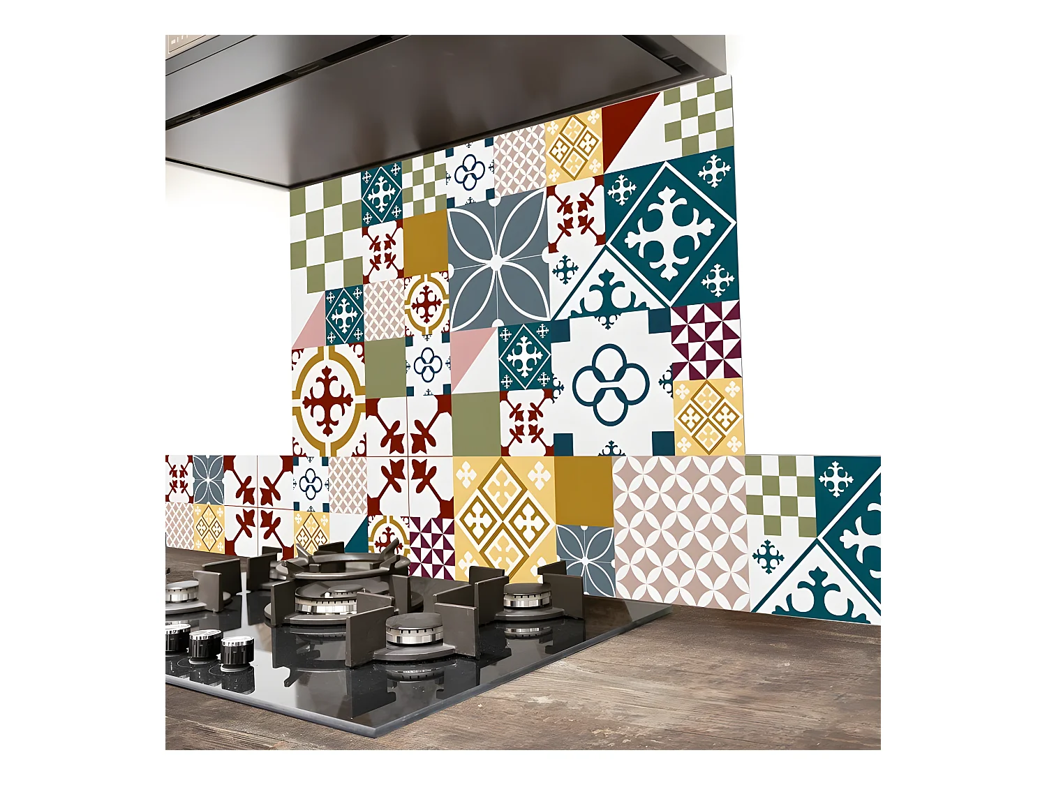 Fond de hotte ALU L 60xH 70cm - Ciment Style Colors - Aluminium composite