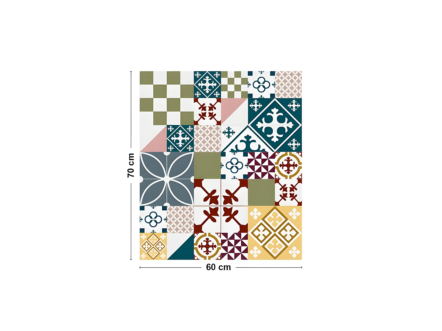 Fond de hotte ALU L 60xH 70cm - Ciment Style Colors - Aluminium composite