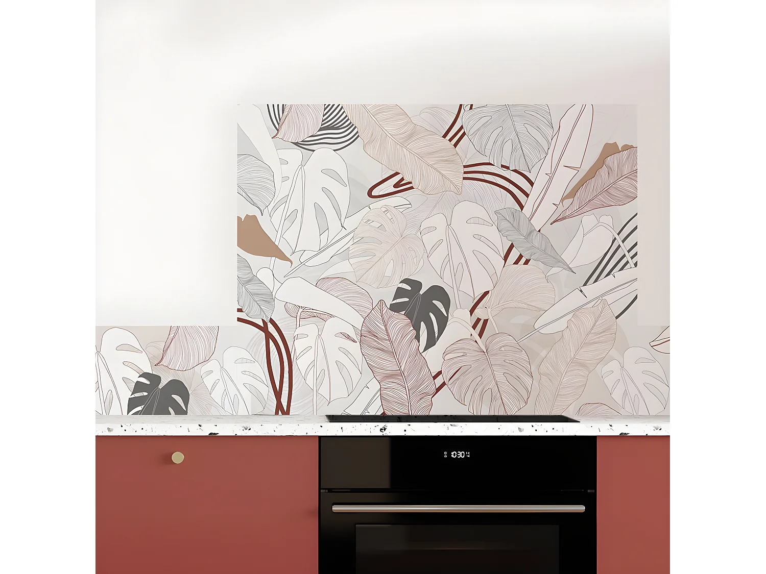 Bandeau ALU lot de 2 L100xH 20cm - Borneo Terracotta - Aluminium composite