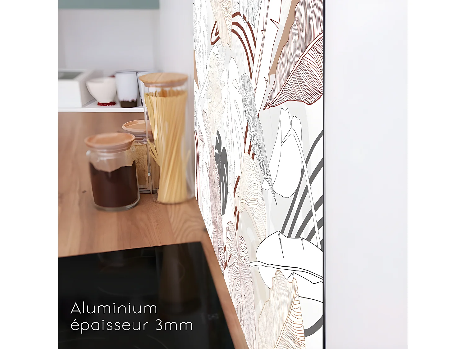 Bandeau ALU lot de 2 L100xH 20cm - Borneo Terracotta - Aluminium composite