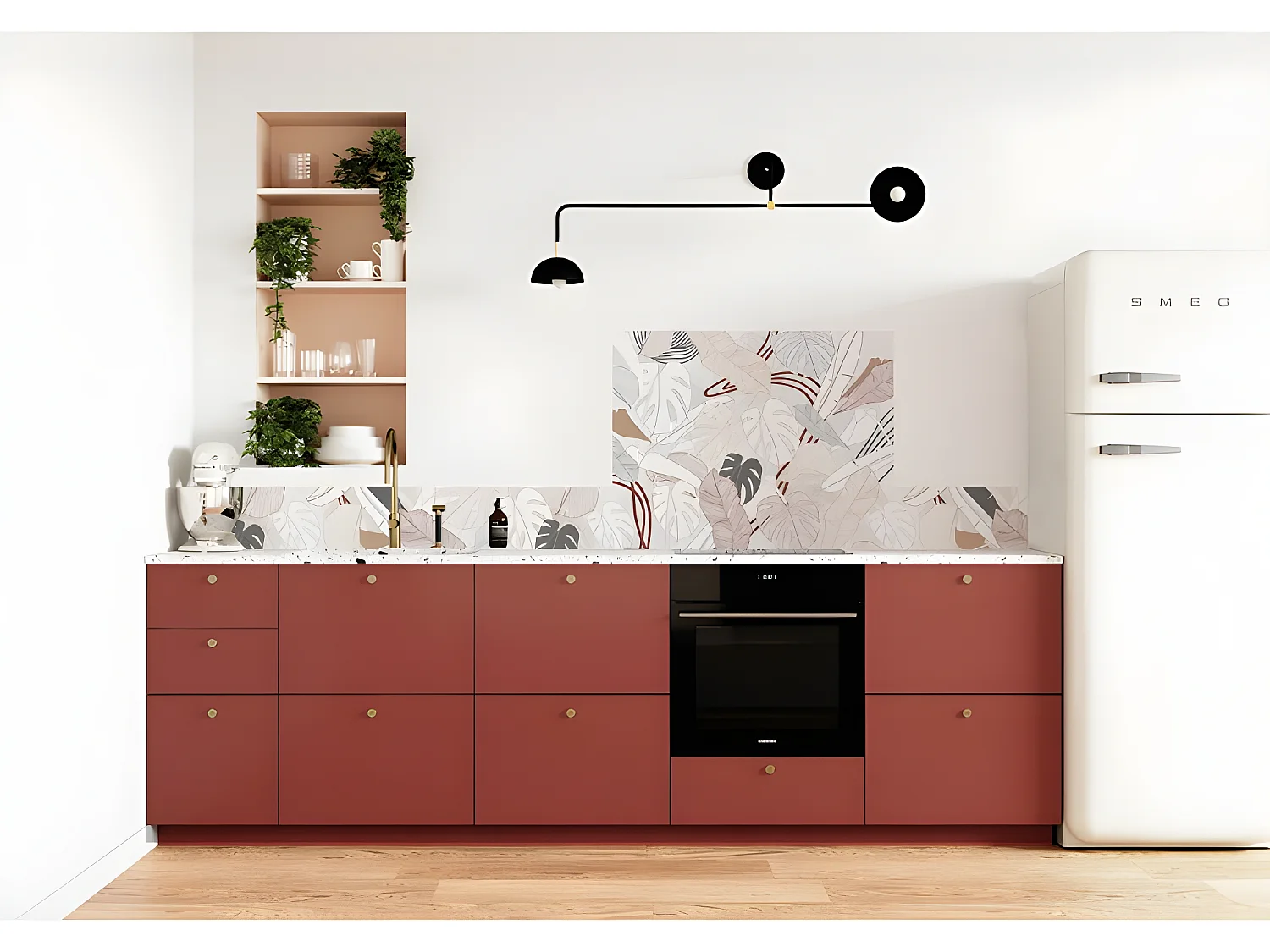 Bandeau ALU lot de 2 L100xH 20cm - Borneo Terracotta - Aluminium composite