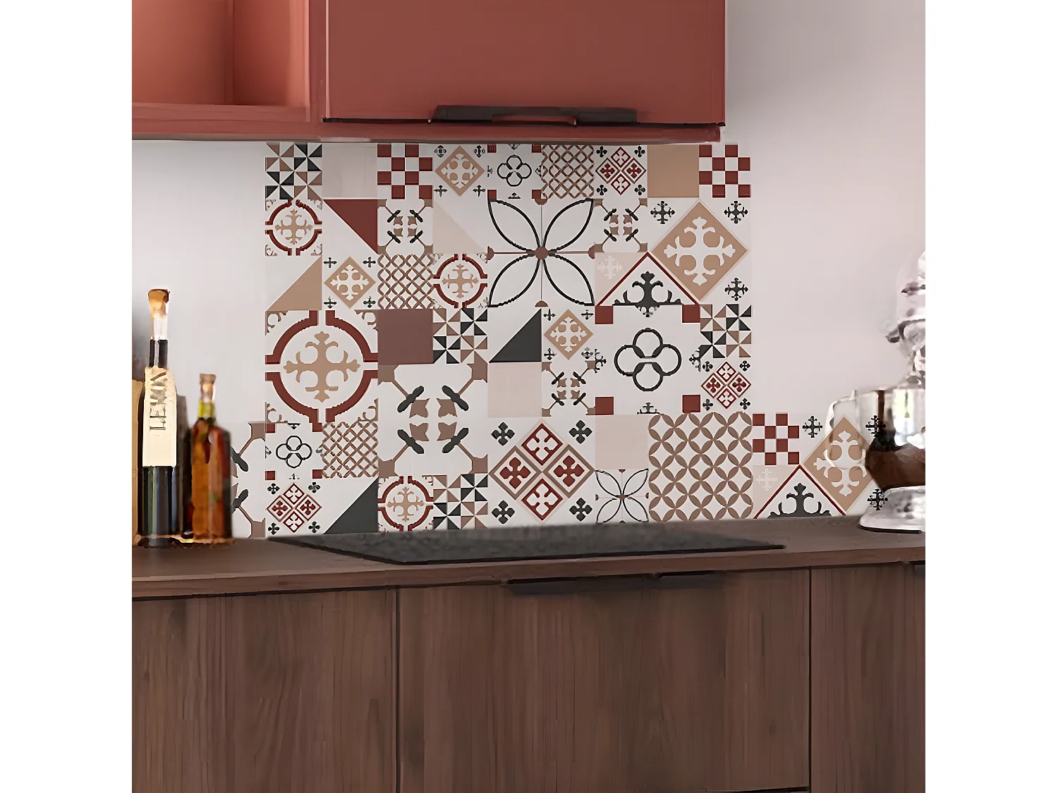 Bandeau ALU lot de 2 L100xH 20cm - Ciment Style Toundra - Aluminium composite