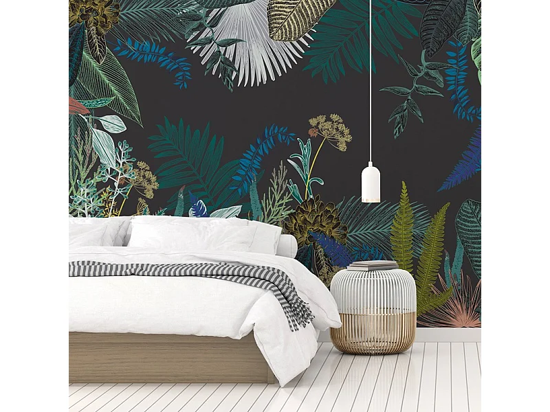 Papier peint panoramique - Jungle Douanier - Multicolore - intissé : 150g/m² - 9 lés : 432x270cm