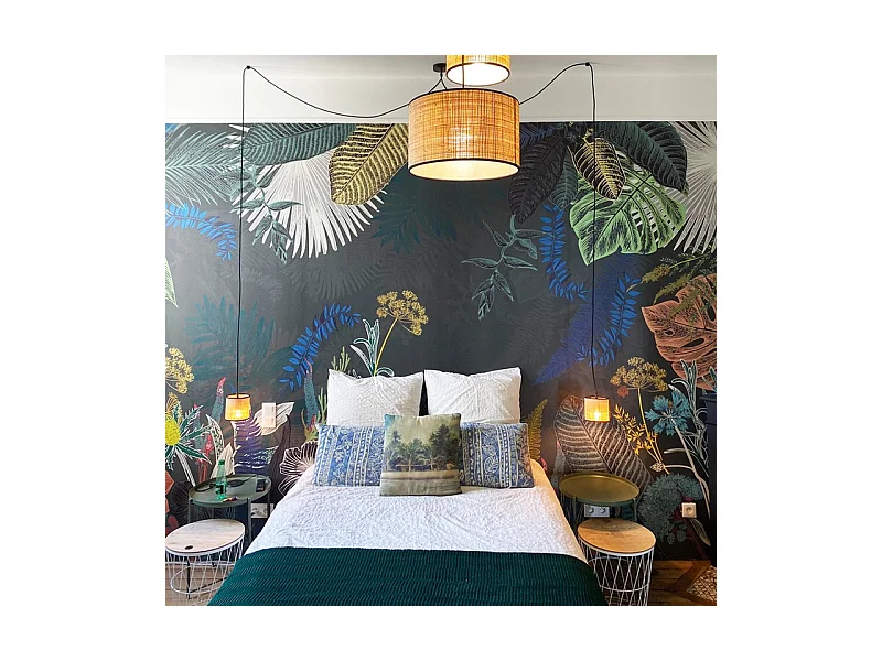 Papier peint panoramique - Jungle Douanier - Multicolore - intissé : 150g/m² - 9 lés : 432x270cm