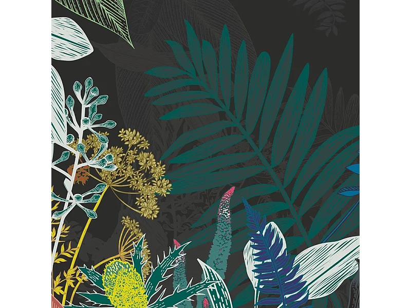 Papier peint panoramique - Jungle Douanier - Multicolore - intissé : 150g/m² - 9 lés : 432x270cm