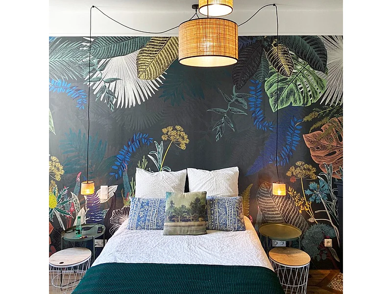 Papier peint panoramique - Jungle Douanier - Multicolore - intissé : 150g/m² - 9 lés : 432x270cm