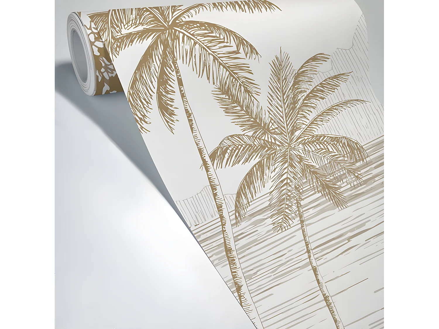 Papier Peint Panoramique L432xH270cm - La Plage Pecan - Papier intissé 150gr/m2