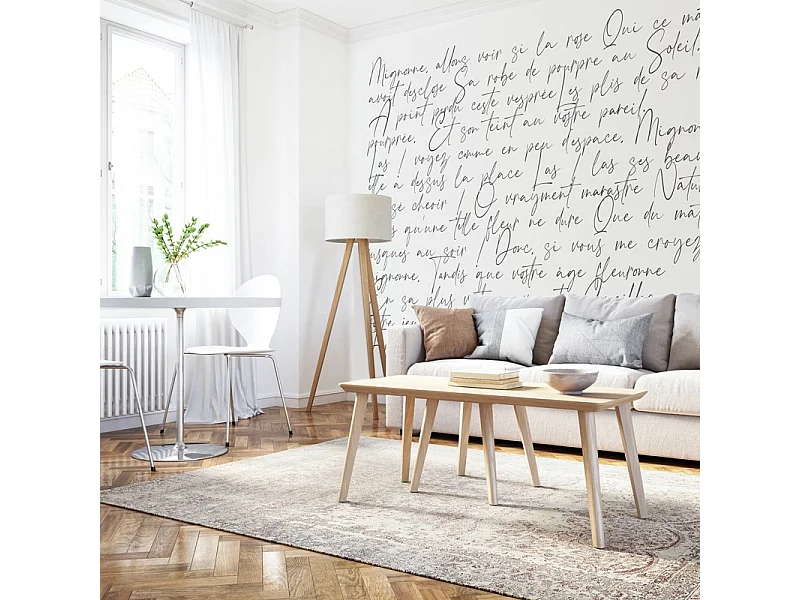 Papier peint panoramique - Ronsard - Noir - intissé : 150g/m² - 9 lés : 432x270cm