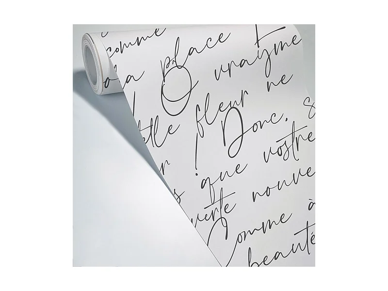 Papier peint panoramique - Ronsard - Noir - intissé : 150g/m² - 9 lés : 432x270cm