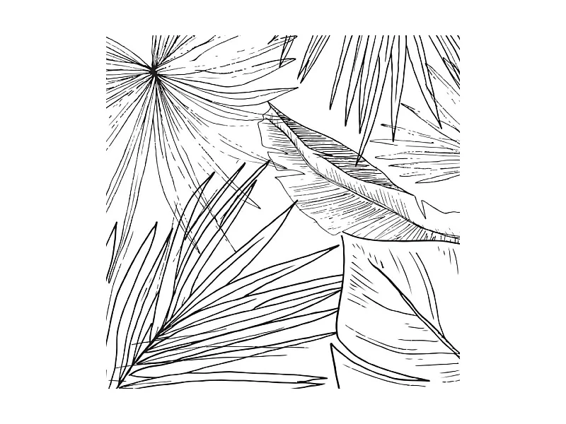 Papier peint panoramique - Lamnar - Noir - intissé : 150g/m² - 7 lés : 336x270cm