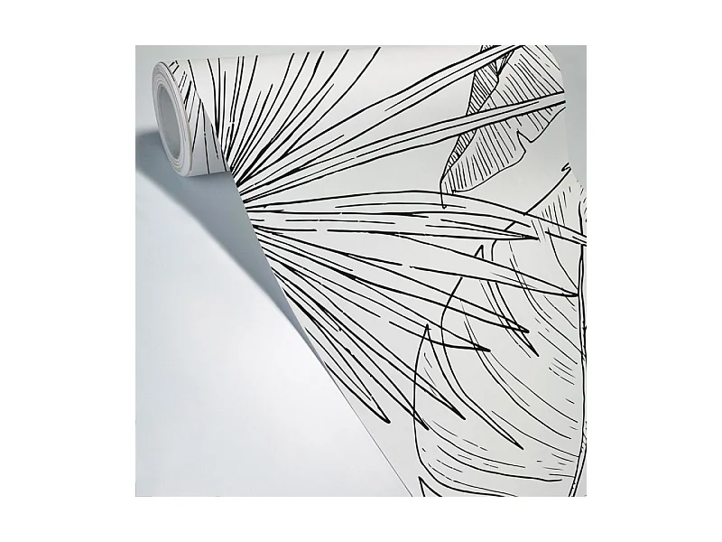 Papier peint panoramique - Lamnar - Noir - intissé : 150g/m² - 7 lés : 336x270cm