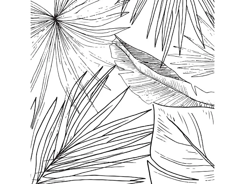 Papier peint panoramique - Lamnar - Noir - intissé : 150g/m² - 7 lés : 336x270cm