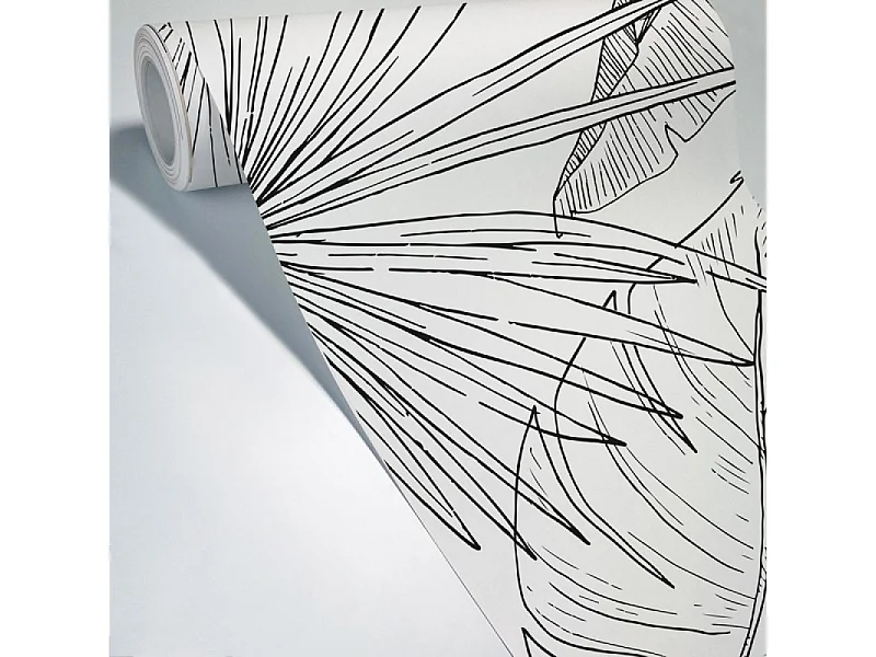 Papier peint panoramique - Lamnar - Noir - intissé : 150g/m² - 7 lés : 336x270cm