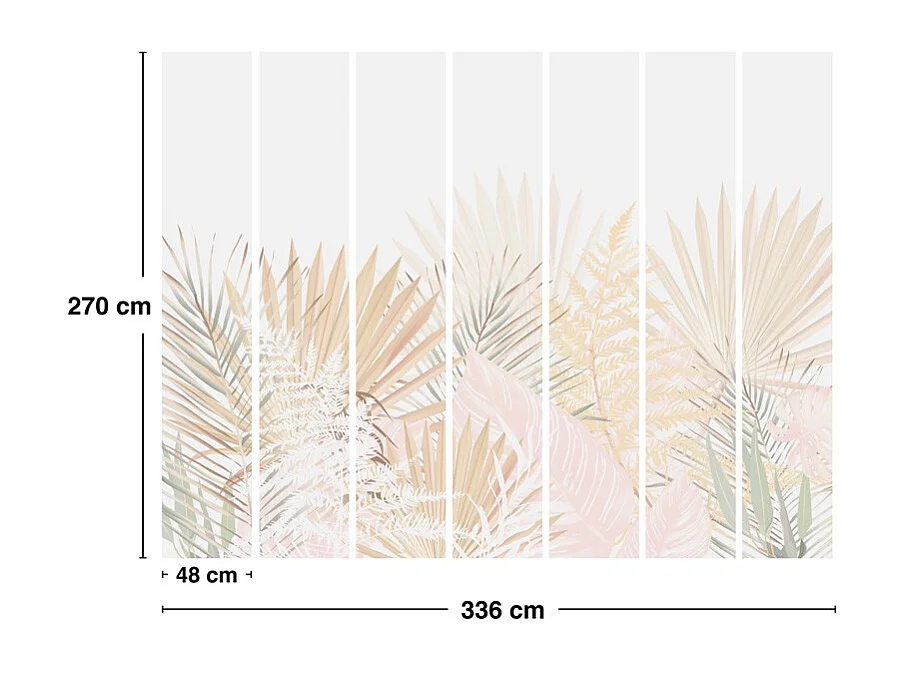 Papier peint panoramique - Gaïa - Multicolore - intissé : 150g/m² - 7 lés : 336x270cm