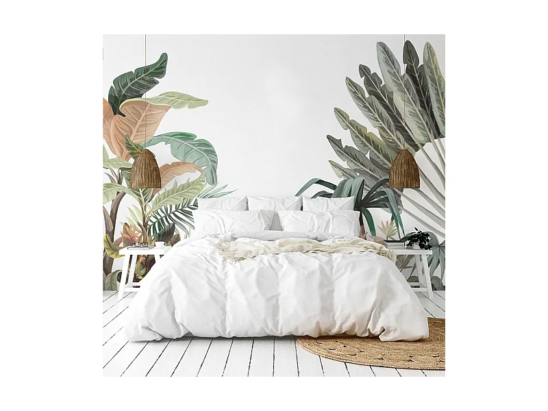 Papier peint panoramique - Harmonie - Vert - intissé : 150g/m² - 7 lés : 336x270cm