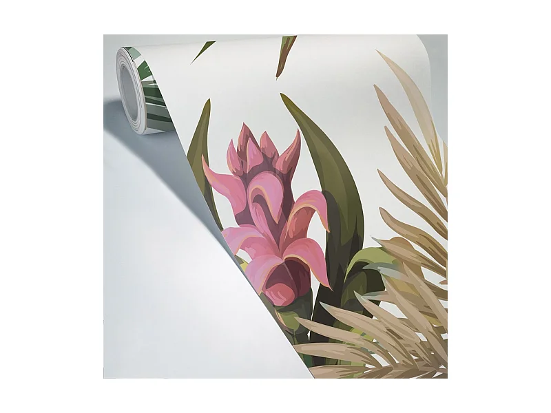 Papier peint panoramique - Harmonie - Vert - intissé : 150g/m² - 7 lés : 336x270cm