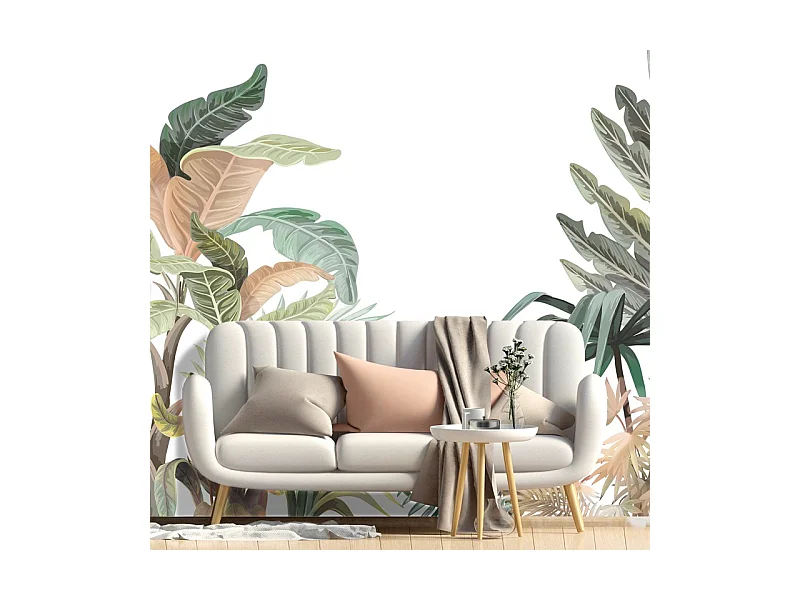 Papier peint panoramique - Harmonie - Vert - intissé : 150g/m² - 7 lés : 336x270cm