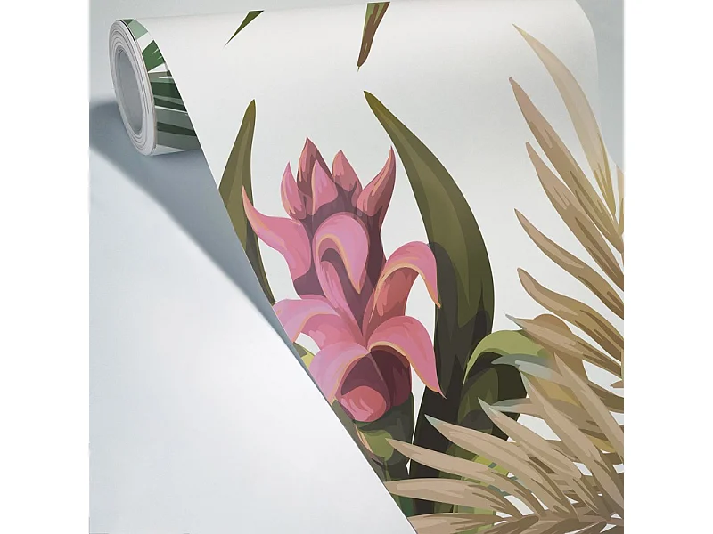 Papier peint panoramique - Harmonie - Vert - intissé : 150g/m² - 7 lés : 336x270cm