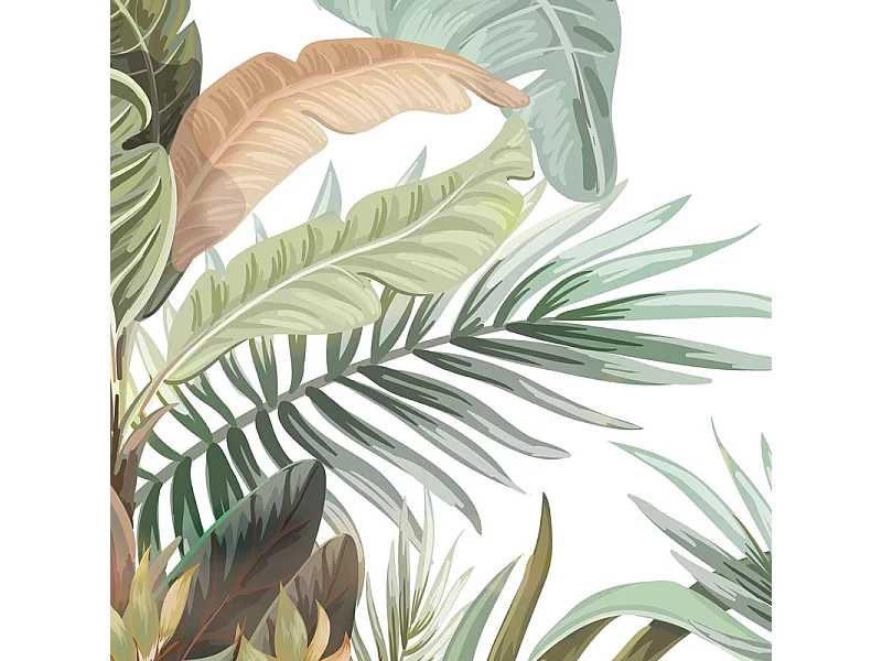 Papier peint panoramique - Harmonie - Vert - intissé : 150g/m² - 7 lés : 336x270cm