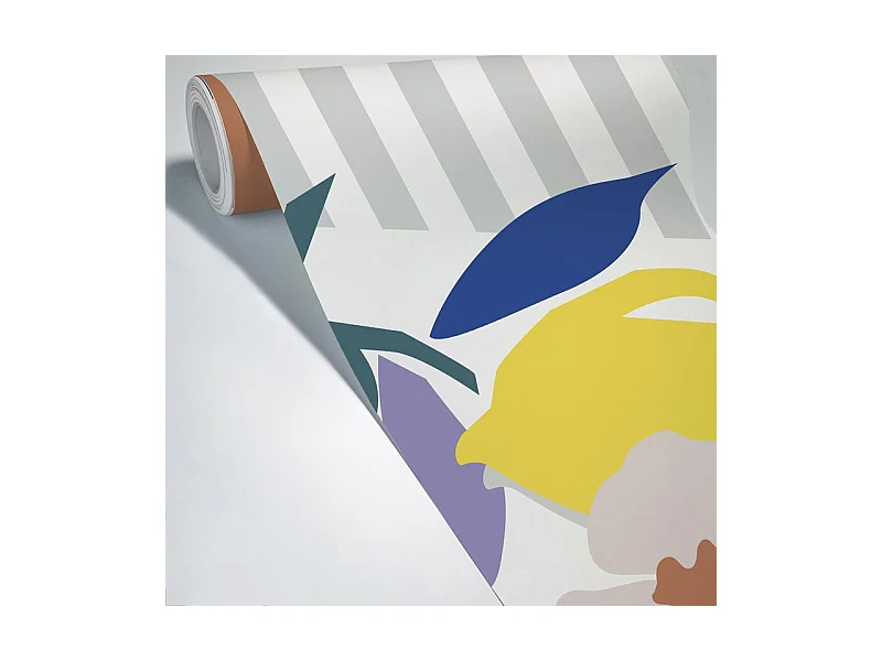 Papier peint panoramique - Fraicheur Jungle - Multicouleur - intissé : 150g/m² - 7 lés : 336x270cm