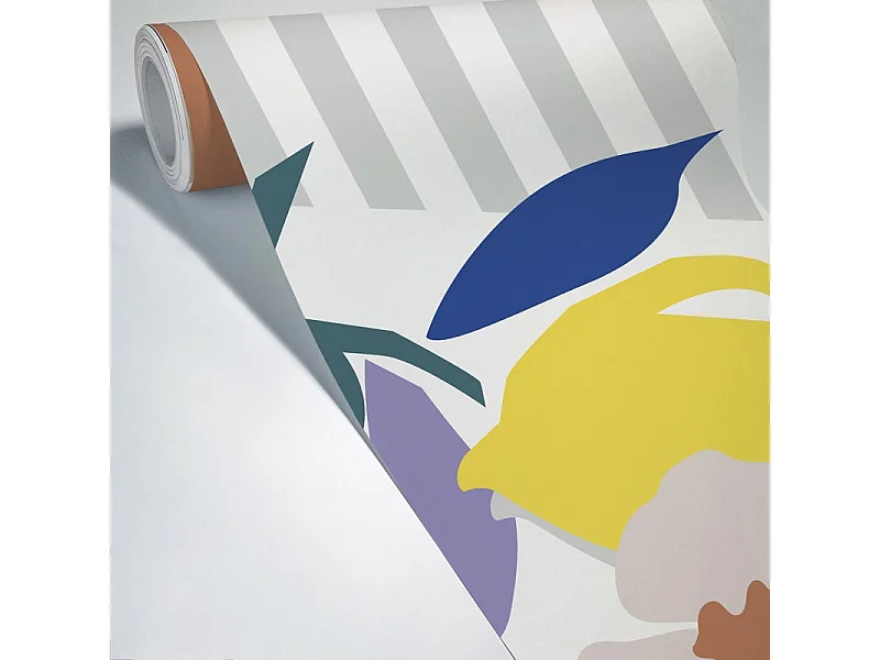 Papier peint panoramique - Fraicheur Jungle - Multicouleur - intissé : 150g/m² - 7 lés : 336x270cm