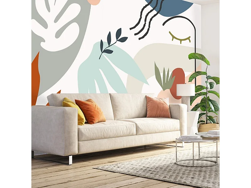 Papier peint panoramique - Face - Multicolore - intissé : 150g/m² - 9 lés : 432x270cm