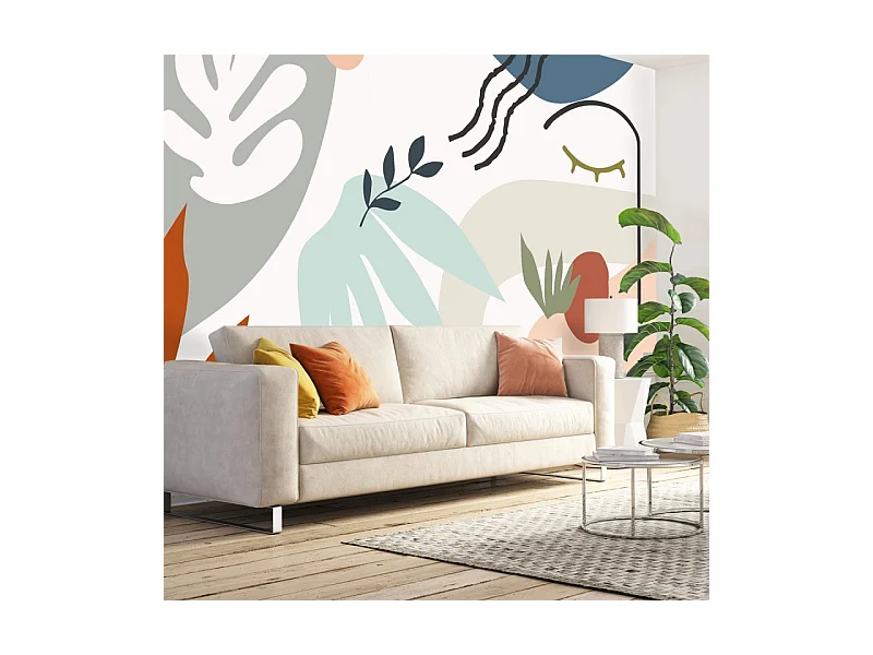 Papier peint panoramique - Face - Multicolore - intissé : 150g/m² - 9 lés : 432x270cm