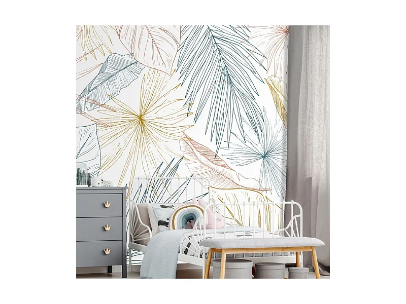 Papier peint panoramique - Lamnar - Multicolore - intissé : 150g/m² - 7 lés : 336x270cm