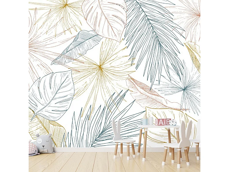 Papier peint panoramique - Lamnar - Multicolore - intissé : 150g/m² - 7 lés : 336x270cm