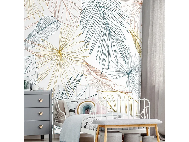 Papier peint panoramique - Lamnar - Multicolore - intissé : 150g/m² - 7 lés : 336x270cm