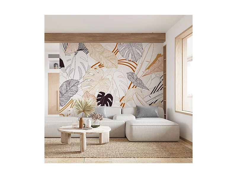 Papier peint panoramique - Bornéo - Multicolore - intissé : 150g/m² - 7 lés : 336x270cm