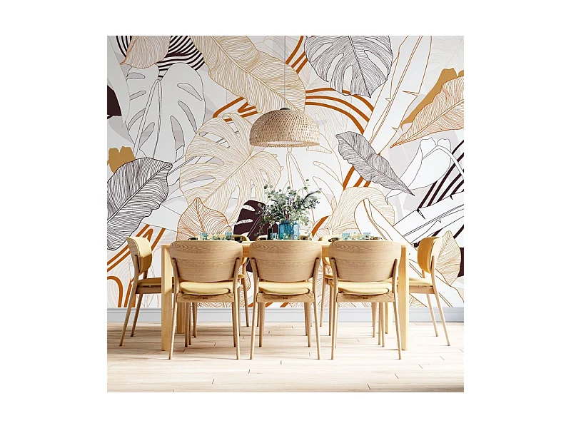 Papier peint panoramique - Bornéo - Multicolore - intissé : 150g/m² - 7 lés : 336x270cm