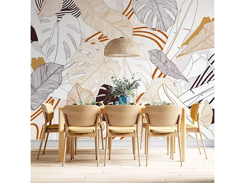 Papier peint panoramique - Bornéo - Multicolore - intissé : 150g/m² - 7 lés : 336x270cm