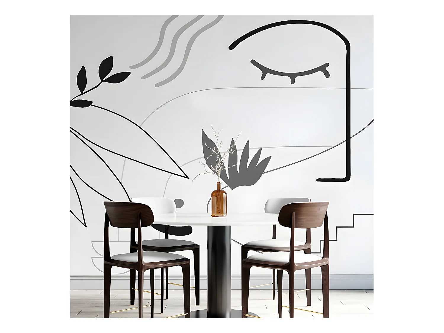 Papier Peint Panoramique L432xH270cm - Face Contour - Papier intissé 150gr/m2