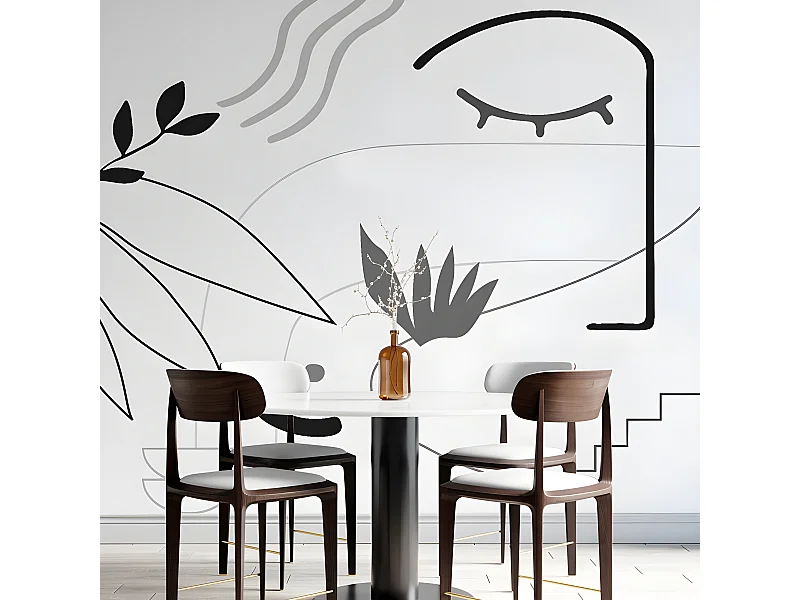 Papier Peint Panoramique L432xH270cm - Face Contour - Papier intissé 150gr/m2