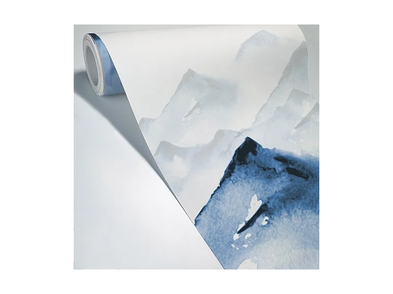 Papier peint panoramique - Yukon - Bleu - intissé : 150g/m² - 5 lés : 240x270cm