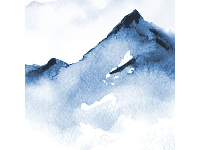 Papier peint panoramique - Yukon - Bleu - intissé : 150g/m² - 5 lés : 240x270cm