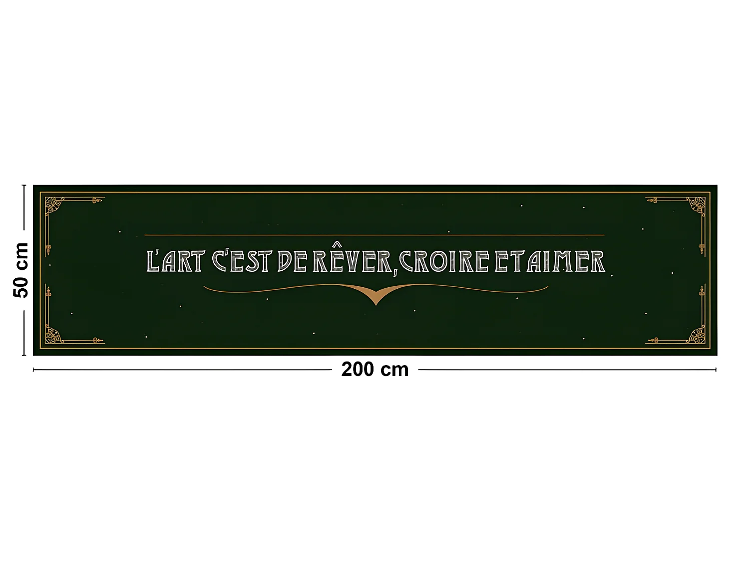 Tapis Vinyle Médium bis l 50xL200cm - Art Rétro - Vinyle