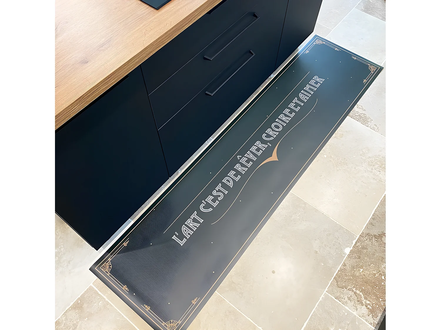 Tapis Vinyle Médium bis l 50xL200cm - Art Rétro - Vinyle