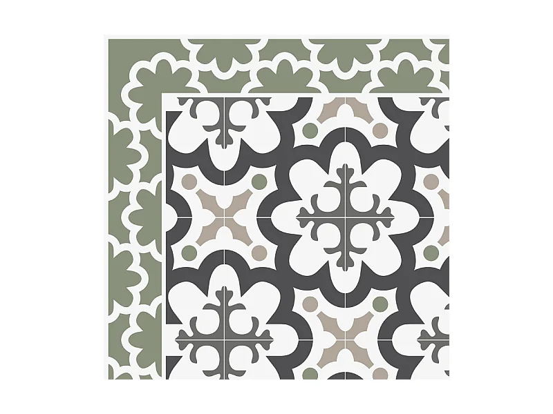 Tapis antidérapant - Cassandre - vinyle - int./ext. - Vert - 120x200cm